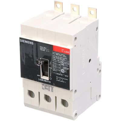 LGB3B015B - Siemens 15 Amp 3 Pole 600 Volt Bolt-On Molded Case Circuit Breaker