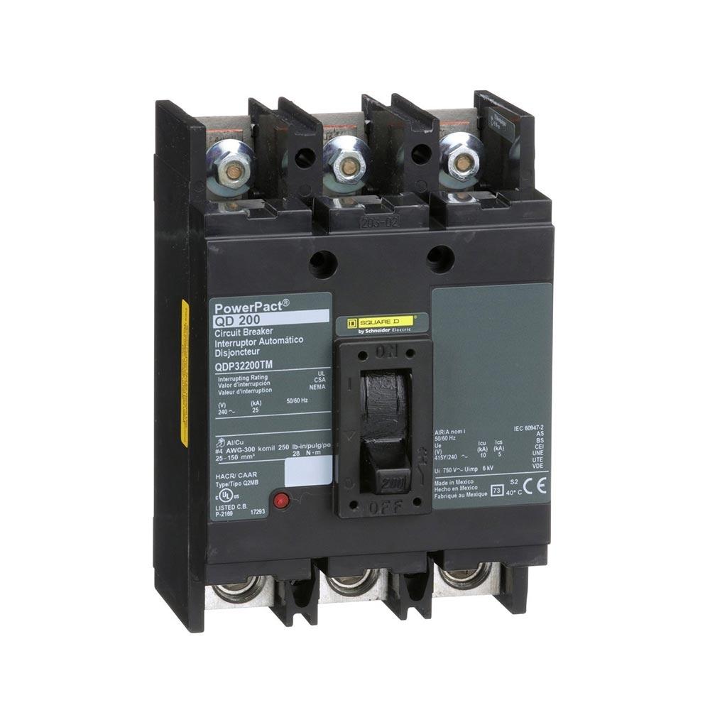 QDP32200TM - Square D 200 Amp 2 Pole 240 Volt Bolt-On Molded Case Circuit Breaker