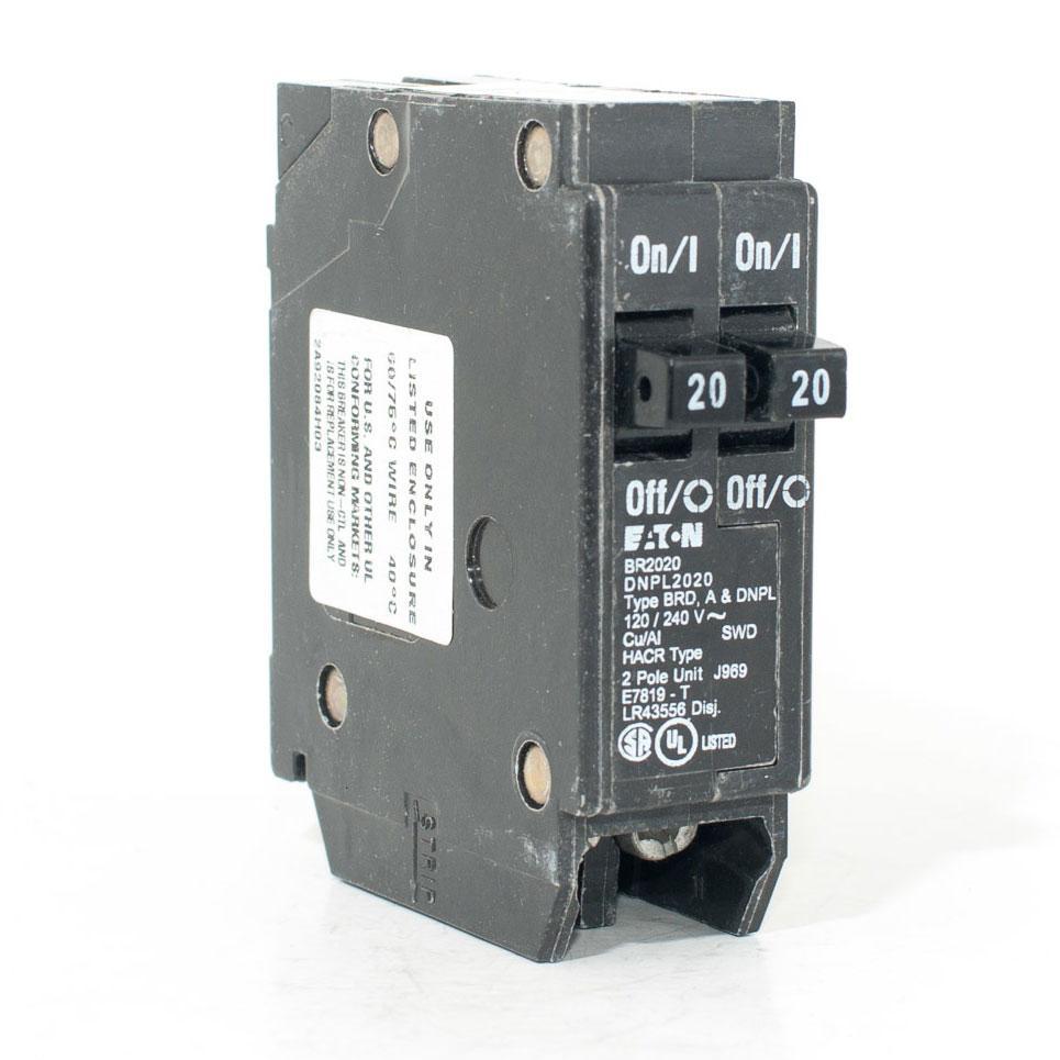 DNPL2020 - Eaton Cutler-Hammer Tandem 20 / 20 Amp Single Pole Circuit Breaker