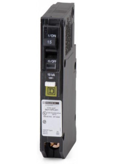QO115PCAFI - Square D 15 Amp Single Pole AFCI Circuit Breaker