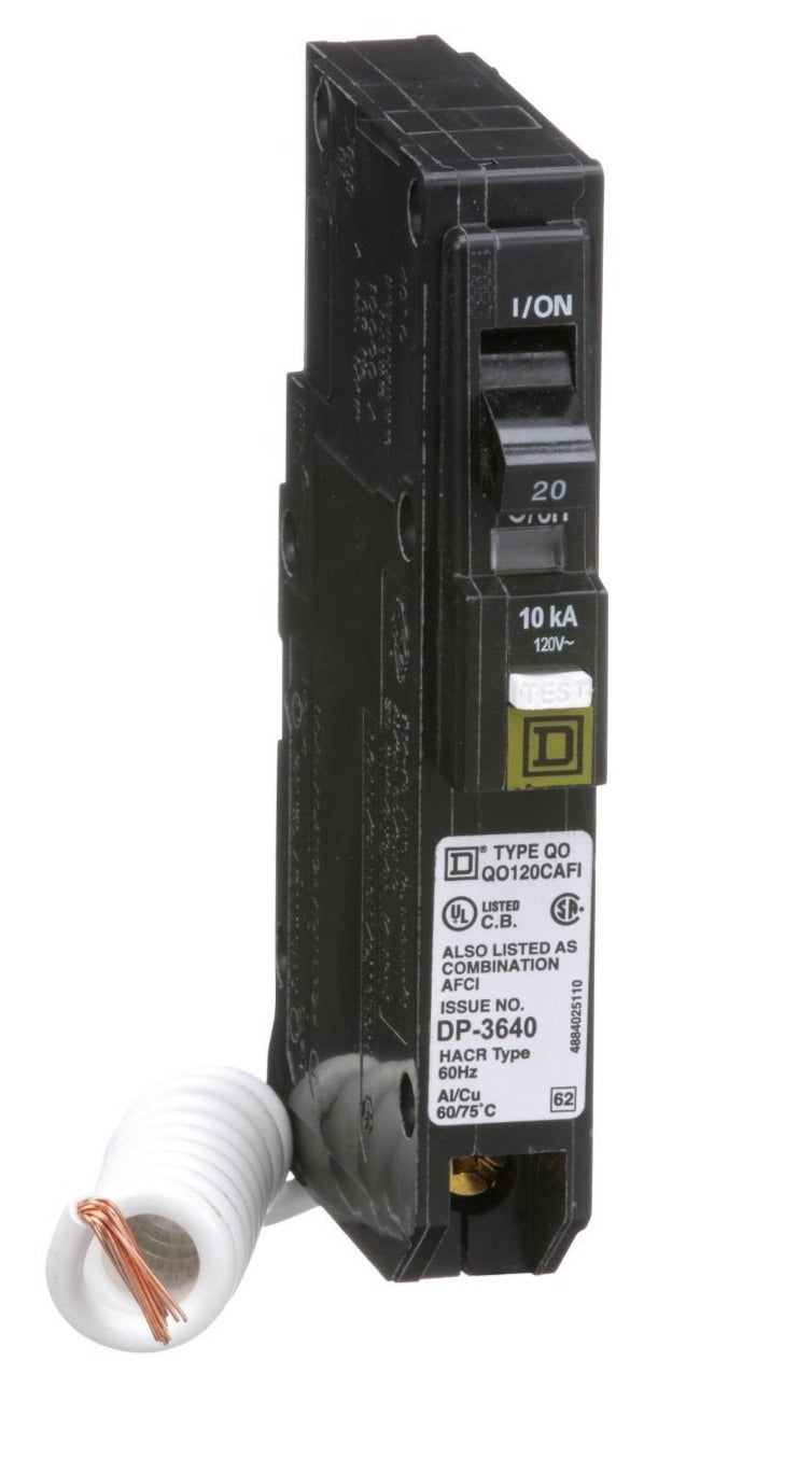 QO115AFI Square D Circuit Breaker And Arc-Fault 15 Amp 1 Pole 120V (New) - SPW Industrial QO115AFI Square D Circuit Breaker And Arc-Fault 15 Amp 1 Pole 120V (New) - SPW Industrial