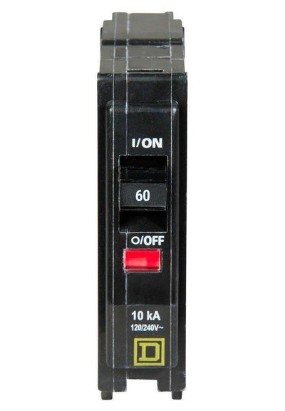 QO160 - Square D 60 Amp Single Pole Circuit Breaker