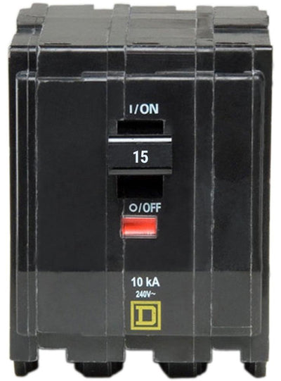 QO315 - Square D 15 Amp 3 Pole Circuit Breaker