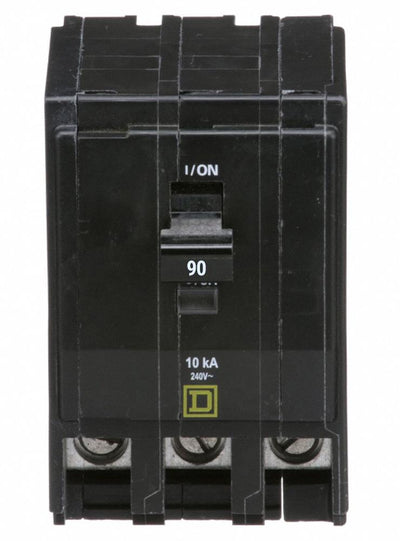 QO390 - Square D 90 Amp 3 Pole Circuit Breaker