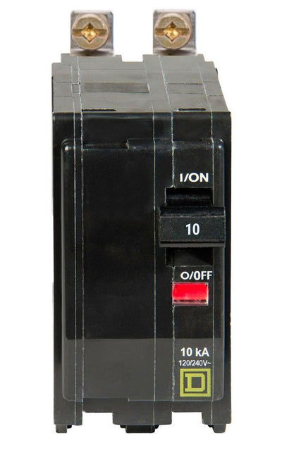 QOB210 - Square D 10 Amp Double Pole Bolt-On Circuit Breaker