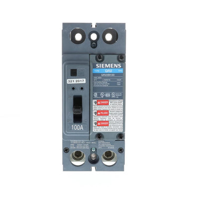 QR22B100 - Siemens 100 Amp 2 Pole 240 Volt Bolt-On Molded Case Circuit Breaker
