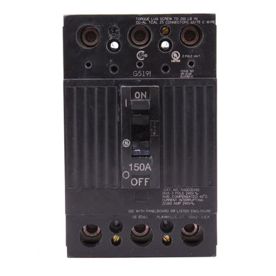THQD32150WL - GE 150 Amp 3 Pole 240 Volt Molded Case Circuit Breaker