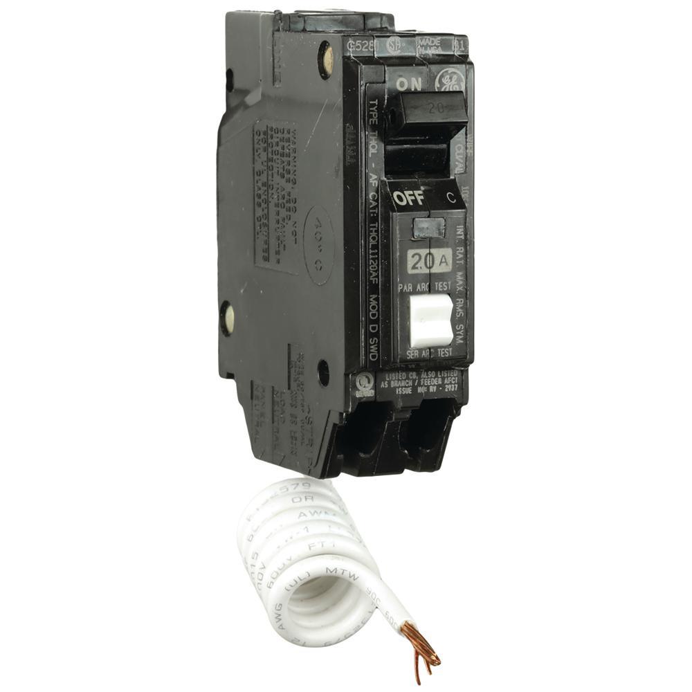 THQL1120AF2 - GE 20 Amp Single Pole AFCI Circuit Breaker