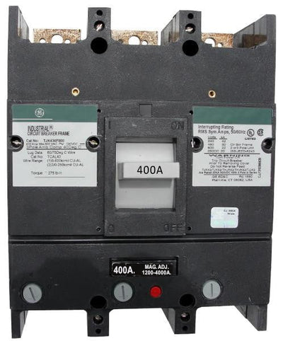 TJK436400WL - GE 400 Amp 3 Pole 600 Volt Molded Case Circuit Breaker