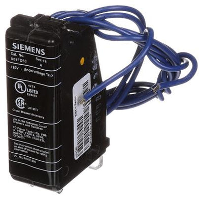 U01FD60 - Siemens 120 Volt Circuit Breaker Undervoltage Release