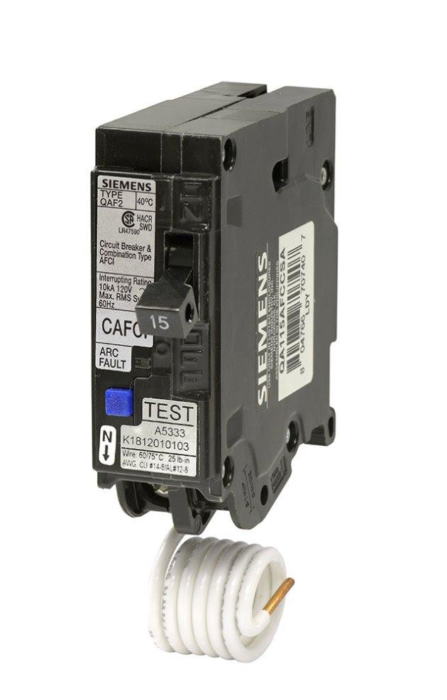 QA115AFCCSA - Siemens 15 Amp Single Pole Combination AFCI Circuit Breaker
